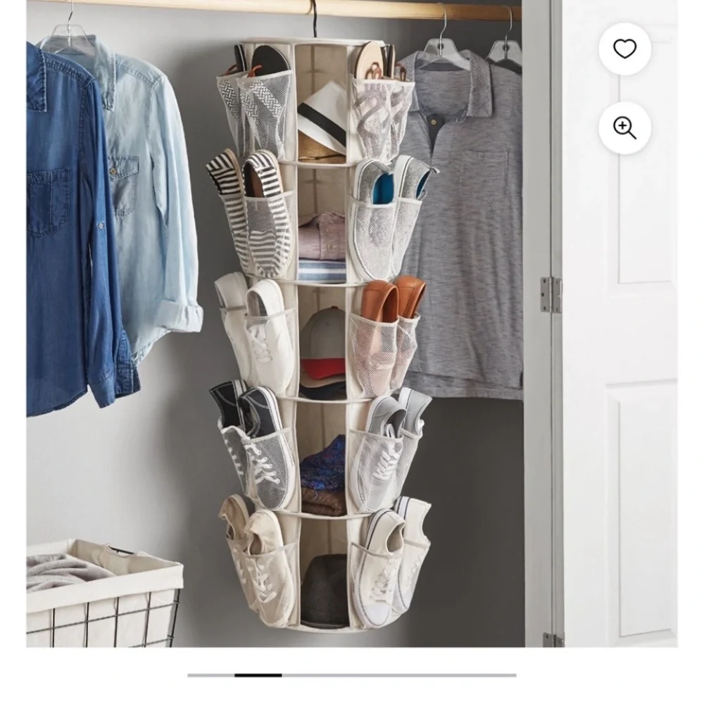 Hanging Organizer with Multiple Pockets - Cream